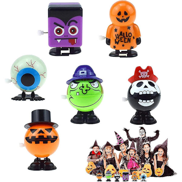 Halloweenleksak, Barn, Halloweenleksak, Vindleksak för barn, Set, Statyett, Pris, Vindleksak, Halloweendekoration, Dekoration, Festartiklar, Present, Case A-6