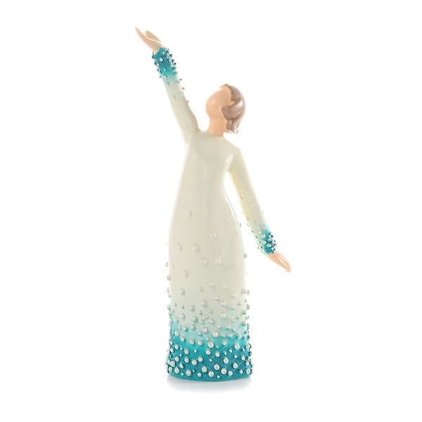 Kvinna som lyfter hand Kvinna Figurin Konst Staty Älskare Skulptur Ornament