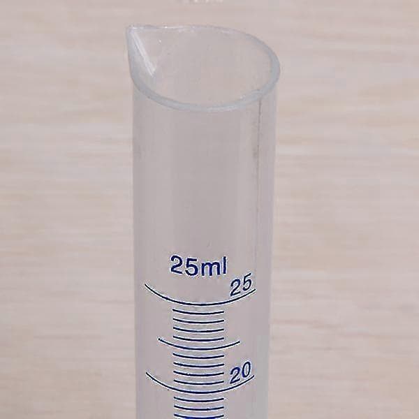 25ml Transparent Mätcylinder i Plast