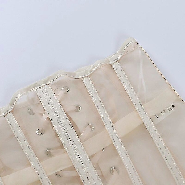 Guoguo Dame Elastisk Mesh Korset Bred Talje Cummerbunds Bodycon Mode Stribede Bælter Sexet Dametøj Tilbehør