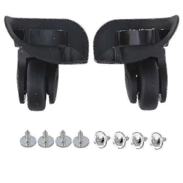1 par 91x107x49mm Stor Sort Kuffertskuffert 360swivel Hjul