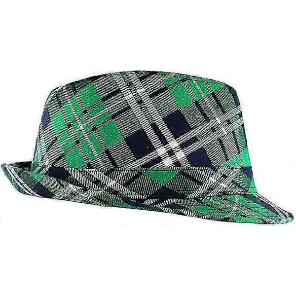 Irskternet Grøn Fedora St. Patricks Dag Leprechaun Hat
