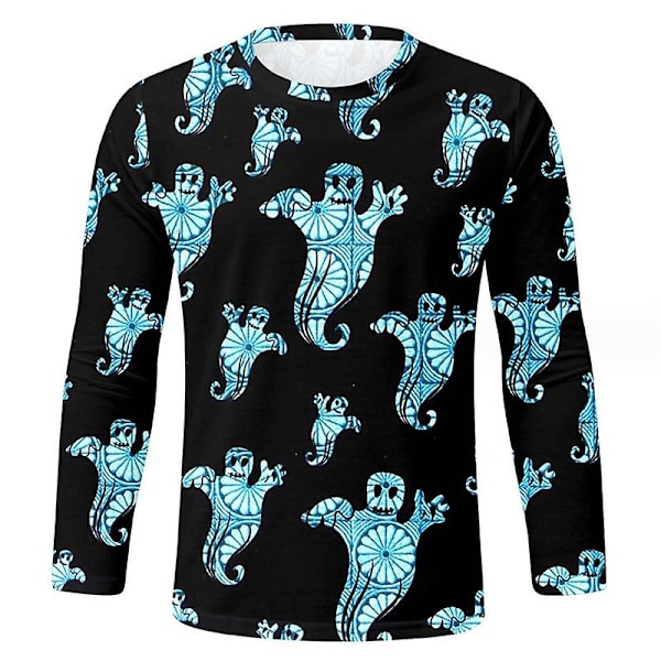 Gresskarskjorte Halloween-skjorter for menn O Lantern T-skjorte for menn style 12 4XL