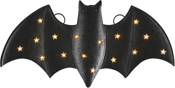 Glittrande fladdermöss Mud Pie Led Fladdermusdekoration, liten, 16\" x 7.88