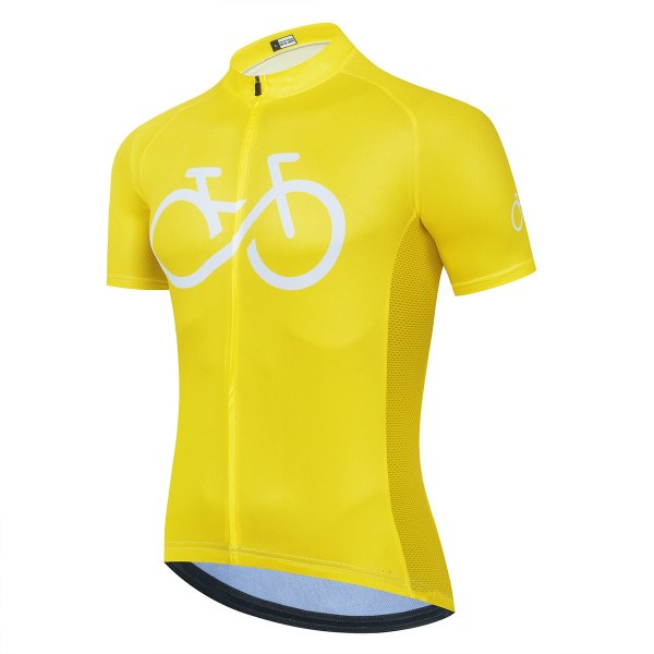 2022 Nytt sykkelsett sykkeluniform sommersykkeltrøyesett landeveissykkeldrakter MTB sykkelklær Pustende sykkelklær Orange Asian Size -M