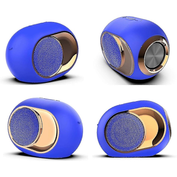Nye Modeller Bluetooth 5.0 Subwoofer Stereo Hi-fi Tws Trådløs Bluetooth Høyttaler Støtte For U Disk (blå)