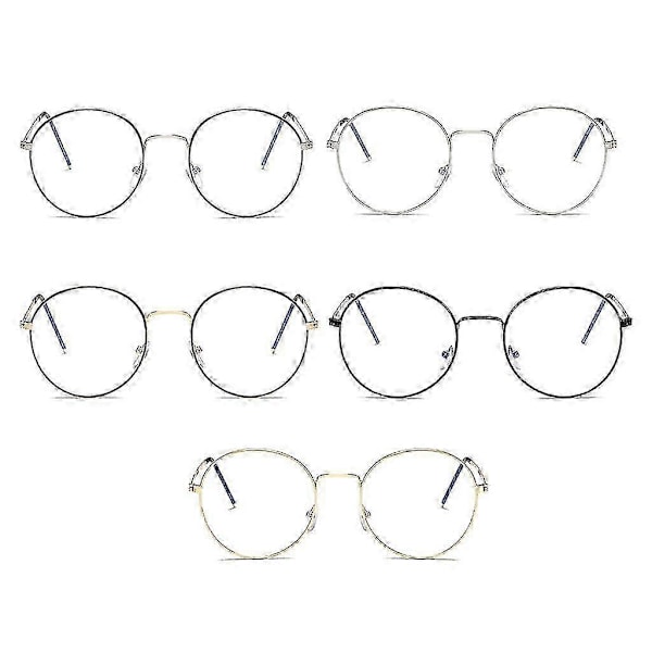 Computer Briller Mænd Brille Stel Anti Blåt Lys Beskyttelsesbriller Anti Refleks Briller Stel Kvinder Runde Briller