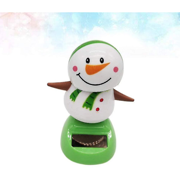 Aurinkoenergian tanssilelut Bobble Head -lelu Joulupukki Lumiukko Tanssihahmo Lelu Auto Kojelautakoristeet Koristeet Joulujuhlatarvikkeet
