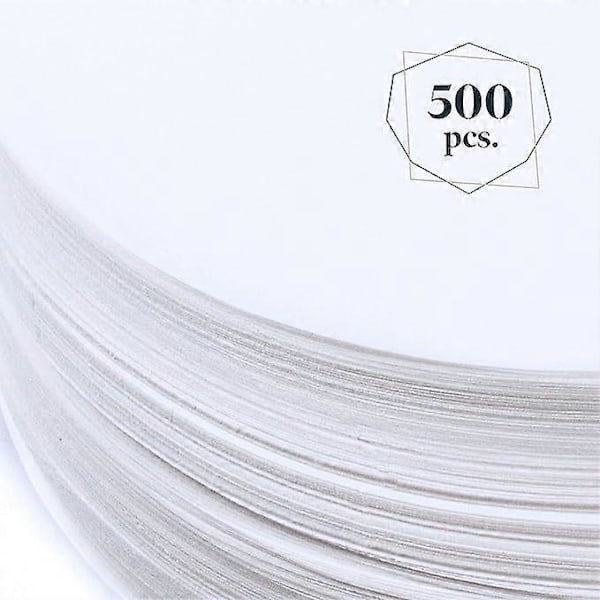Set med 500 ark non-stick papper för press - biff - diameter 11 cm - idealisk för att laga malda biffar och förbereda hamburgare