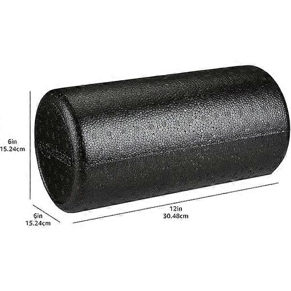 Amazon Basics Tiheä pyöreä foam roller kuntoiluun, hierontaan, lihasten palautumiseen - 12\"