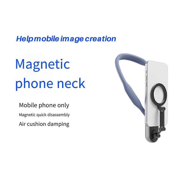 Magnetisk silikonhalsfäste med snabbkoppling för smarttelefon