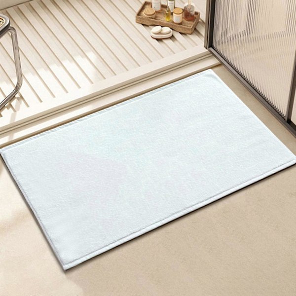 Baderomsmatte Gulvmatte Vaskbar Trendy Praktisk Myk Svetteabsorberende Gulvhåndkle Baderomsteppe for Hotell Toalett Hybel Hjem Kjøkken