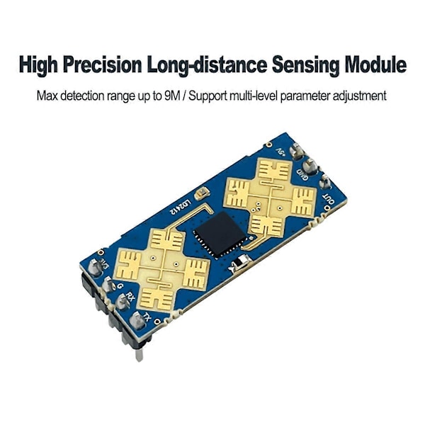 LD2412 24GHz MmWave Rörelsesensor Modul för Människonärvaro 9m
