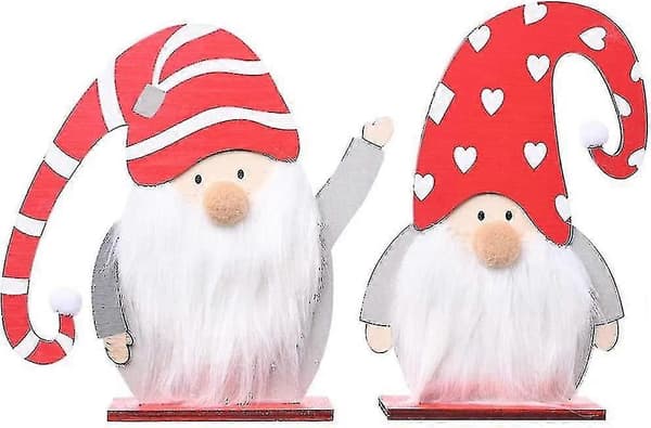 2 stk. Julebordpynt i tre, Julebordpynt til Juledekorasjon Bd