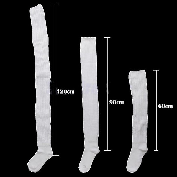 Naisten Slouch Sukat, Löysät saappaat Sukat Univormu Cosplay Asusteet Jalka 60cm