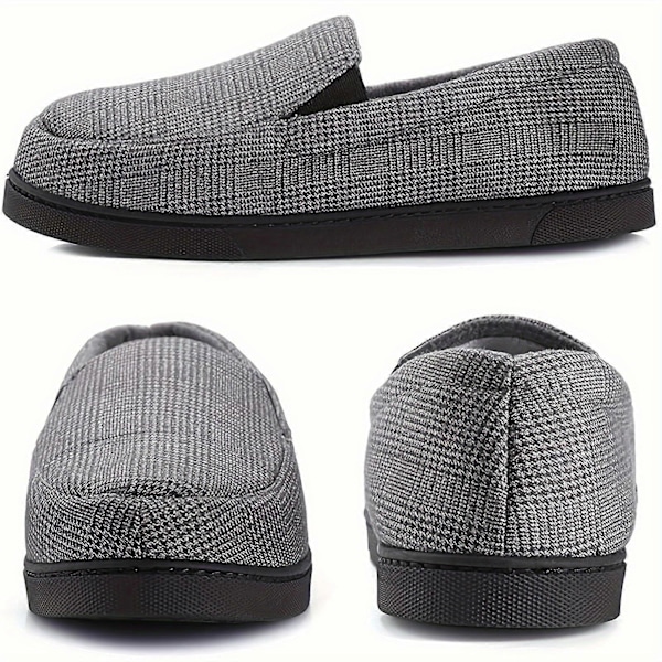 Nye modeller Herre Slip-On Loafers i ensfarvet - Super åndbare og ultra-komfortable - Skridsikre til udendørs eventyr - Stilfulde, holdbare herresko