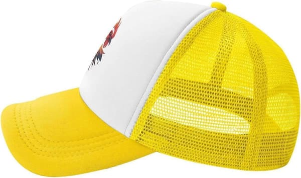 Hane Kyllinghode Gul Mesh Dad Hat Hane Kyllinghode Baseball Dad Cap Morsom Distressed Ball Trucker Cap Stil 2538