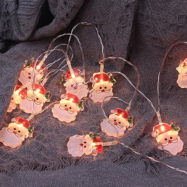 Julemanden 2024 Snemand Elk Garland String Lights julepynt style 4