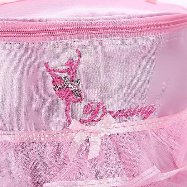 Söt Balettdans Ryggsäck Tutu Klänning Dansväska med Nyckelring Flicka