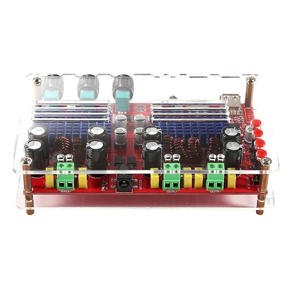 TPA3116D2 Bluetooth 2.1 Digital Förstärkarkort XH-M560 Hög Effekt DC12-24V U Disk TF Kort Dekoder