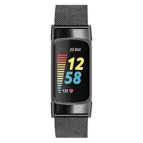Justerbar Milanese urrem i rustfrit stål, udskiftning til Fitbit Charge 6/5