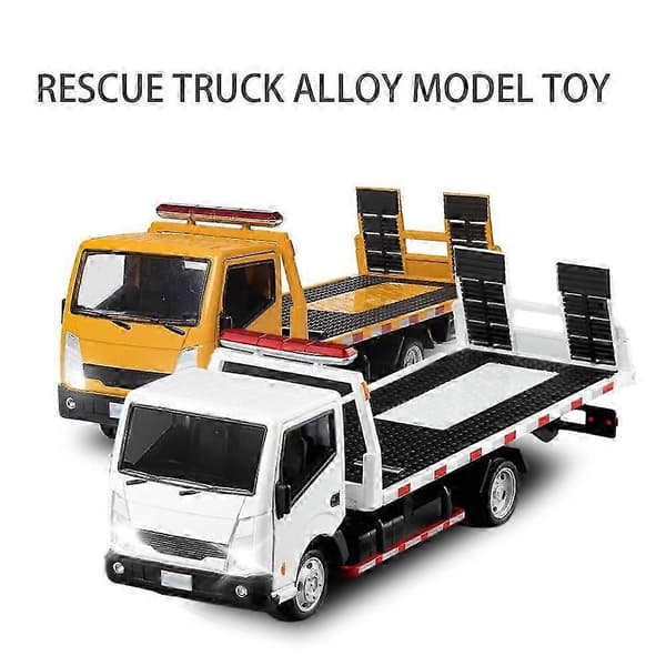 1:32 Legering Trailer Model Bugseringsbil med Lyd & Lys Legetøjsbil Model til Børn, Gave til Samlere js
