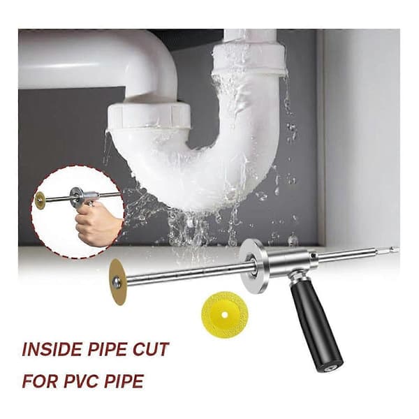 Innside Rørkutter for PVC Rørkutter, for 1-1/2 tommer til 8 tommer PVC Rør, 7 tommer Justerbar Kuttedybde m