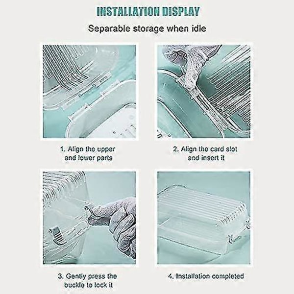 Sko Kartonger, Stapelbara Med Plastkontakter, Vikbara, Transparent Solid Andningsbar Plast (ShiKai)