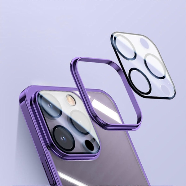 Transparent Skal för iPhone 15 Pro Max/ 15 Ultra med Skärmskydd, Inbyggt Magnetiskt Ringstativ