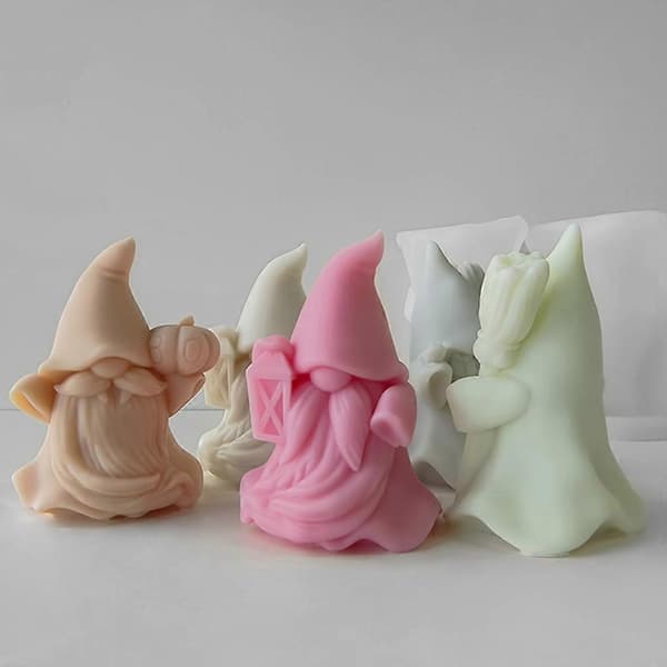 3D Gnome Silikoneform Halloween Dværge Resin Epoxy Form Ansigtsløse Dværgeforme