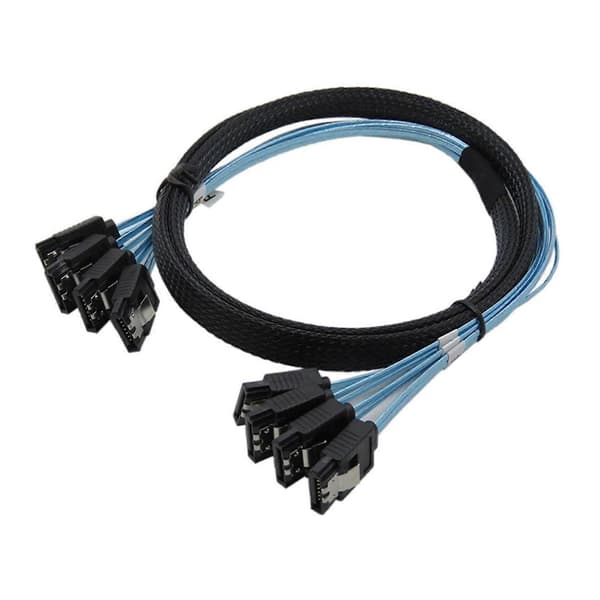 Sata 3.0 Datakabel Harddisk SSD Sata Kabel SAS Ledning 6Gbps 4 til 4/6 til 6