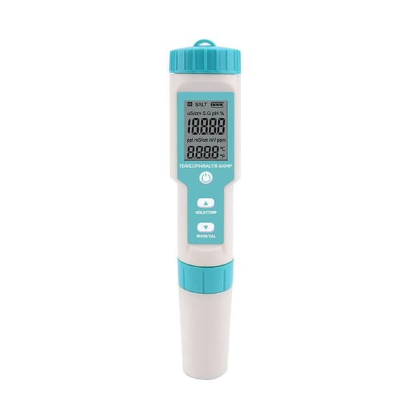 7 i 1 PH/TDS/EC/ORP/S.G/Salinitet/Temperatur Multi-Parameter Lomme Vannkvalitetstester med Elektrode