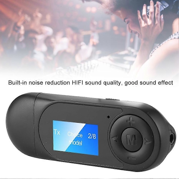 Bluetooth 5.0 Audio Adapteri Langaton Lähetin Vastaanotin LCD-näytöllä Autoon PC:lle Langalliselle Kaiuttimelle 3,5 mm