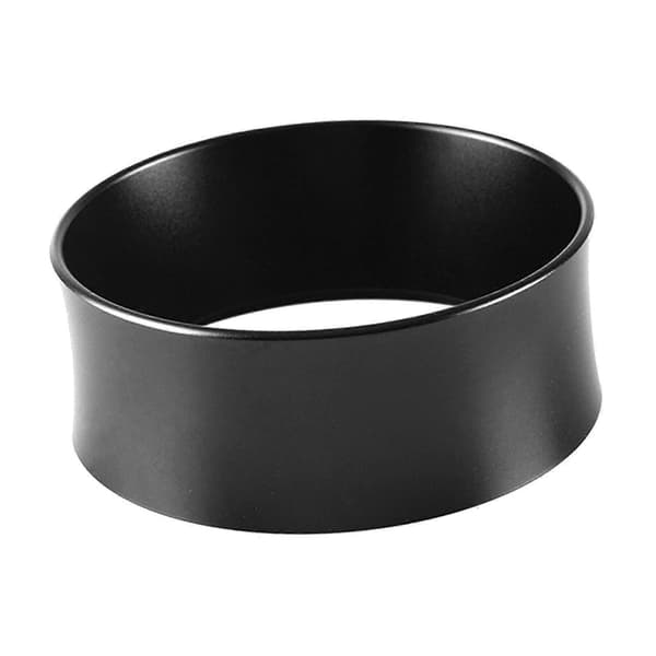 Doseringsring af aluminiumslegering, 58 mm doseringsringe, espressodosering til, sort
