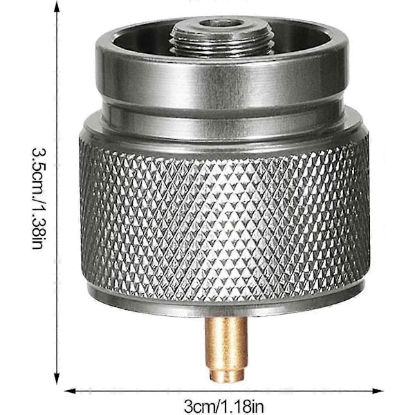 Camping Stove Adapter, 1 Lb Propan Liten Tank Input En417 Lindal Ventil Output - Propan Til Butan Konverteringskobling, Liten Tank Input En417 Lindal Va