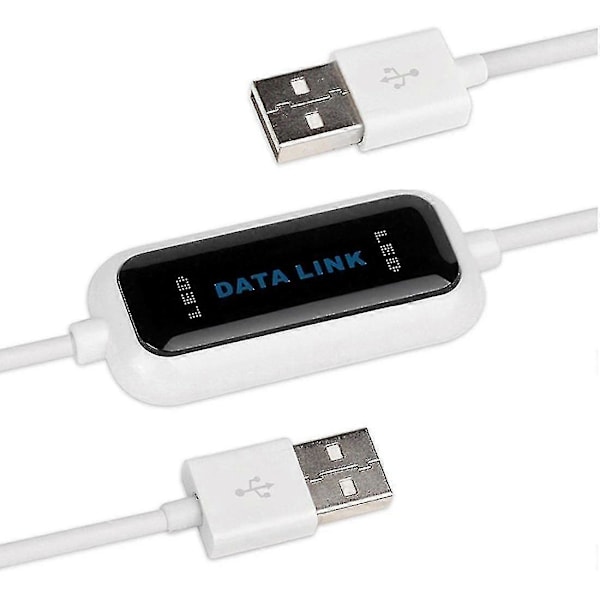USB Datakabel til Datatransfer mellem PC'er til Windows - USB 2.0 Data Link PC-kabel