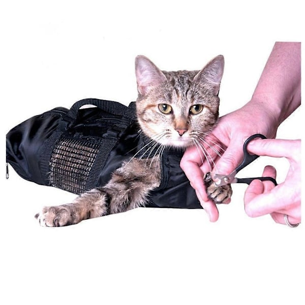 Kraftig Nät Kattvård Bad Restraint Väska För Kloklippning