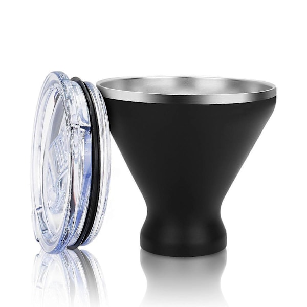 2 stk. Vinglas i rustfrit stål Margarita Tumbler 300 ml Multifunktionelle smagekopper Små tumblere til strandhusindflytning