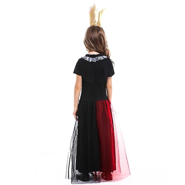 Halloween Costume Girls Fairy Tale Alice In Wonderland Cosplay Poker Queen Kostym Hög kvalitet S