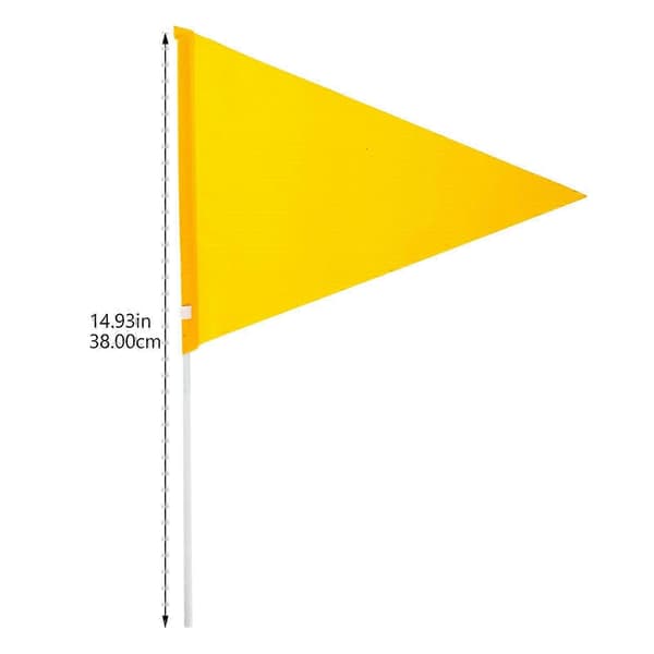 1 set Cykelsäkerhetsflagga Cykelsäkerhet Triangulär Flagga Vattentät Säkerhetsflagga