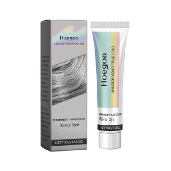 1-6PCS HOEGOA 100g Permanent Hårfärg Silverfärgningskräm Växtbaserad Formula Långvarig Färg Näring Multicolor 6PCS