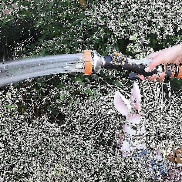 Puutarhaletkun suutin, monitoiminen, kestävä, säädettävä ote, helppo vedenhallinta ulkokäyttöön