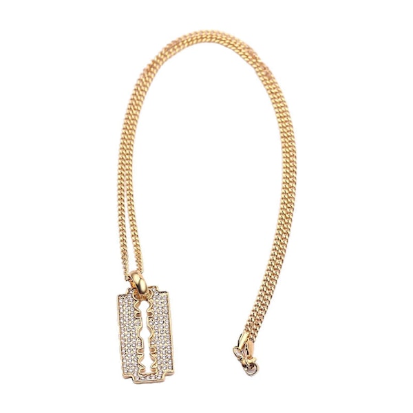 Barberarhalsband för män Punkhalsband Frisörsalong Legering Guld Smycken Hängsmycke Halsband Kedja