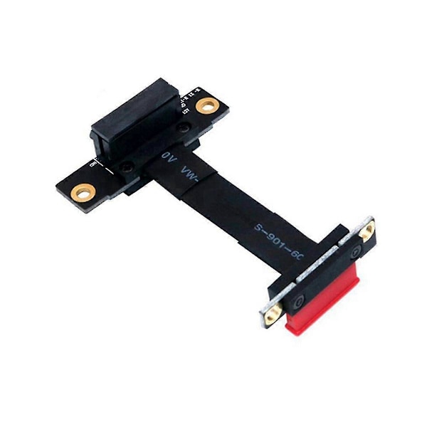 Pcie X1 -jatkokaapeli, kaksois 90 asteen kulma, Pcie 3.0 X1 - X1 -jatkokaapeli, 8 Gbps Pci 1x -jatkokortti Ribb