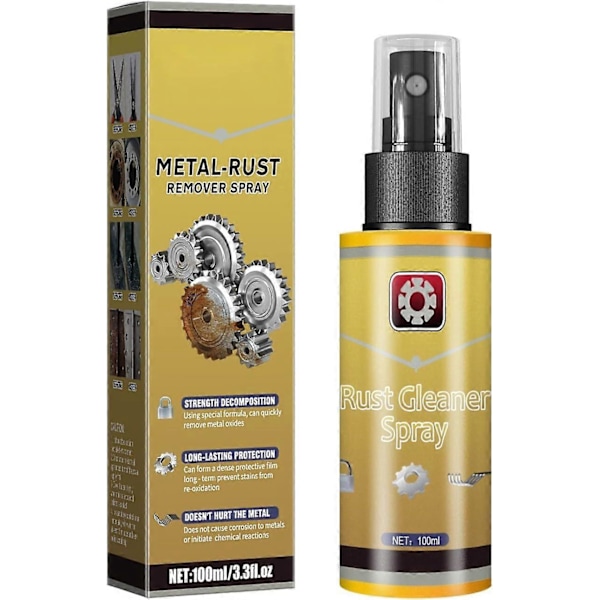 Husholdnings Rustfjerner Rustfrit Stål Rustfjerner Køkkenpande Bund Sort Belægning Brændemærke Multifunktionsfjerner 100ml