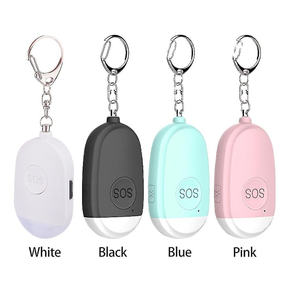 Mini Kannettava USB Ladattava Naisten Henkilökohtainen Hälytin Hätätilanteisiin 130db Ääni