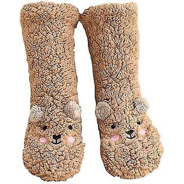 Fuzzy Socks For Dam Mjuka plysch Fuzzy Socks | Varma strumpor till nyår jul födelsedag fruar mammor Ytger coffee