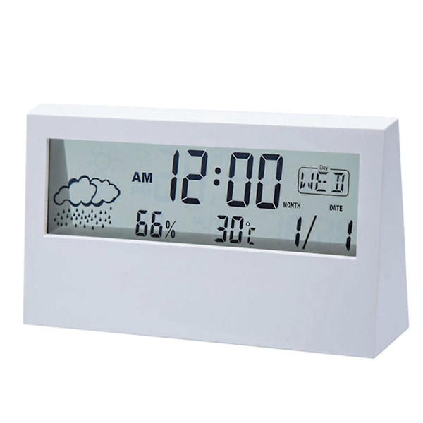 Vækkeur LCD Display Elektronisk Vækkeur til Natbord Seng Side Kontor