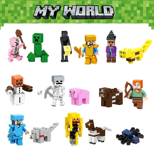 Minifigurset med 29 stycken minifigurer, perfekt present till barn