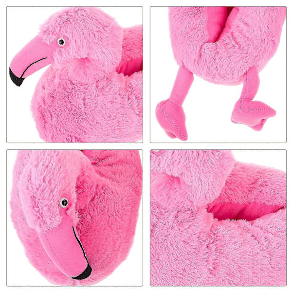 1 Par Flamingo Innesko Søte Dyresko Varme Sko Vinter Fluffy Sko